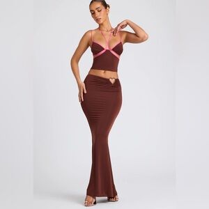 Oh Polly Sabine Mid Rise Maxi Set